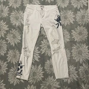 Abercrombie & fitch white jeans
